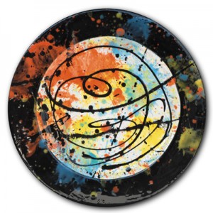 Color Splash Plate - All Fired Up